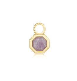 Ania Haie Ania Haie - Gold octagon gemstone earring charm