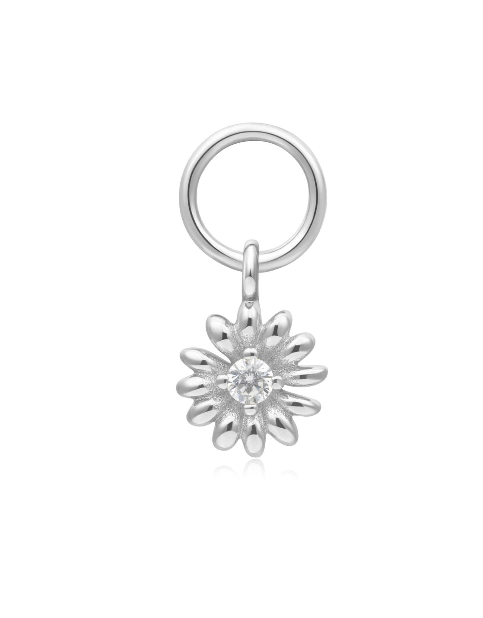 Ania Haie Charm - Oorbel - Silver daisy - zilver