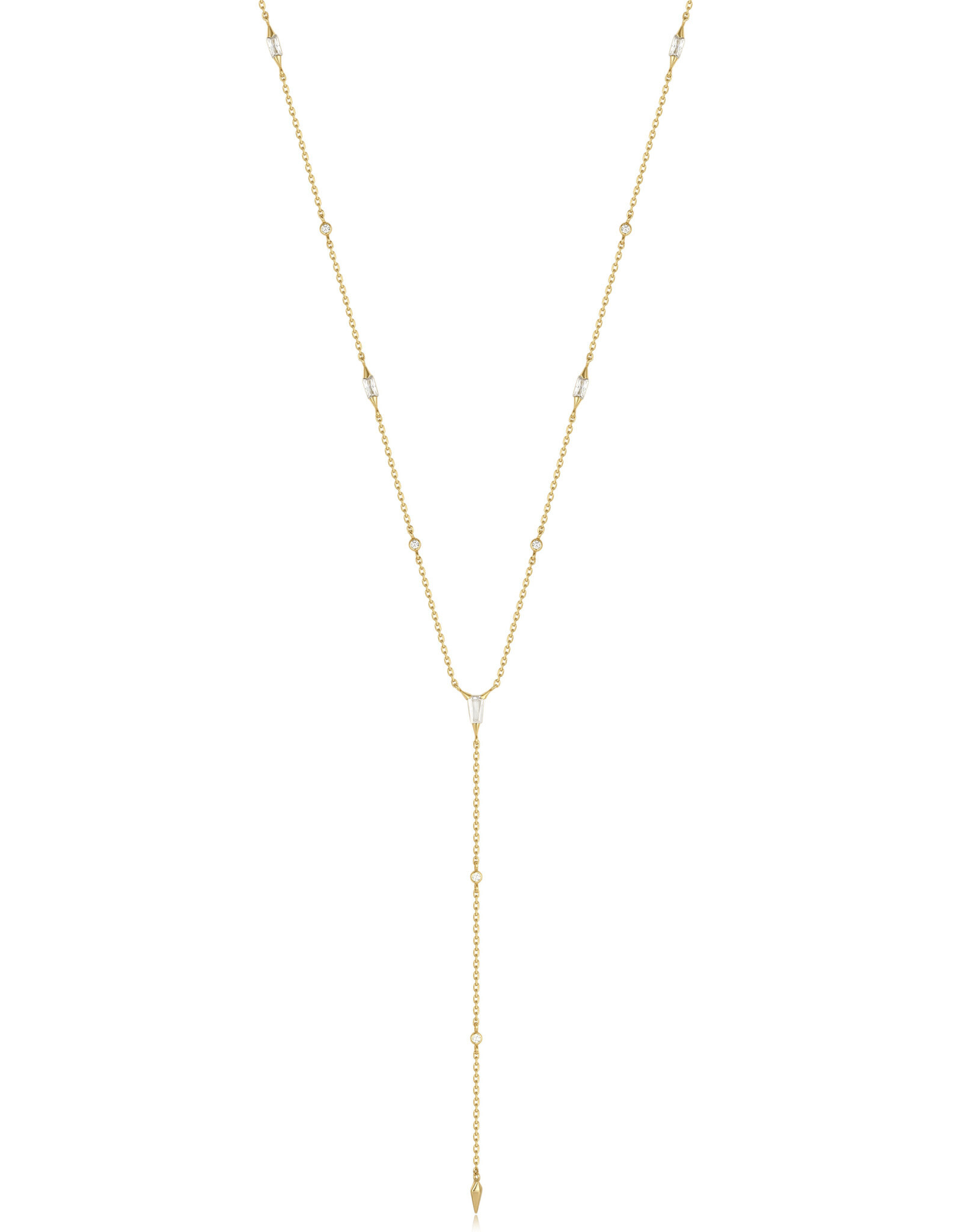 Ania Haie Ketting - Sparkle point y - goud