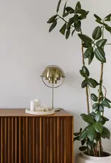 Mooisa Schaal - Traverine  rond met rand - dia 30cm