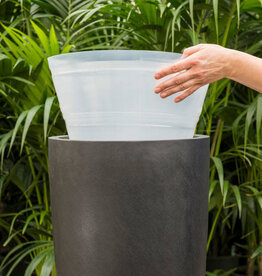Plastic pot inzethoes transparant