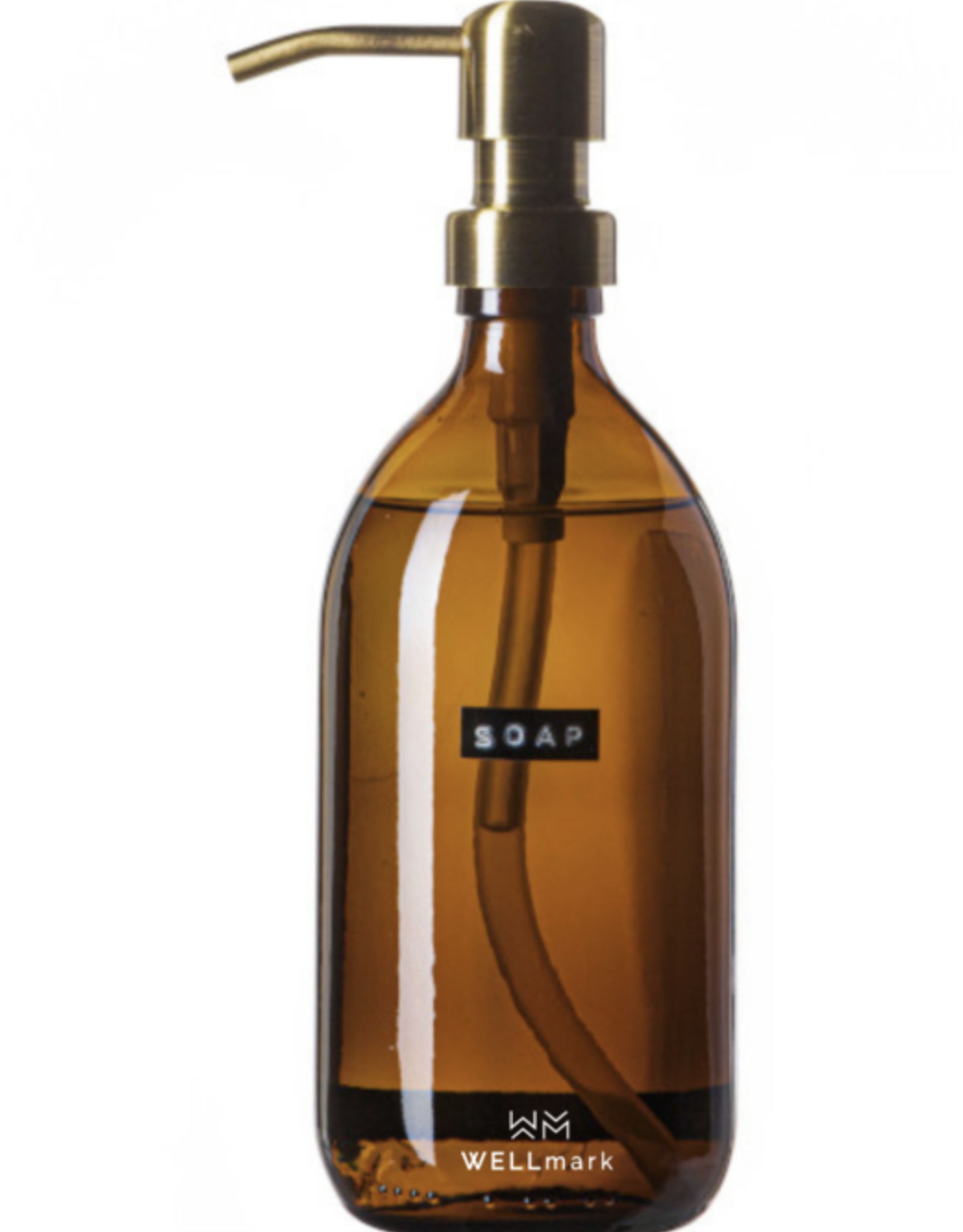 Wellmark Handzeep 500ml amber zwart eigen tekst