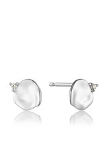 Ania Haie Oorbellen - Crush disc stud - zilver