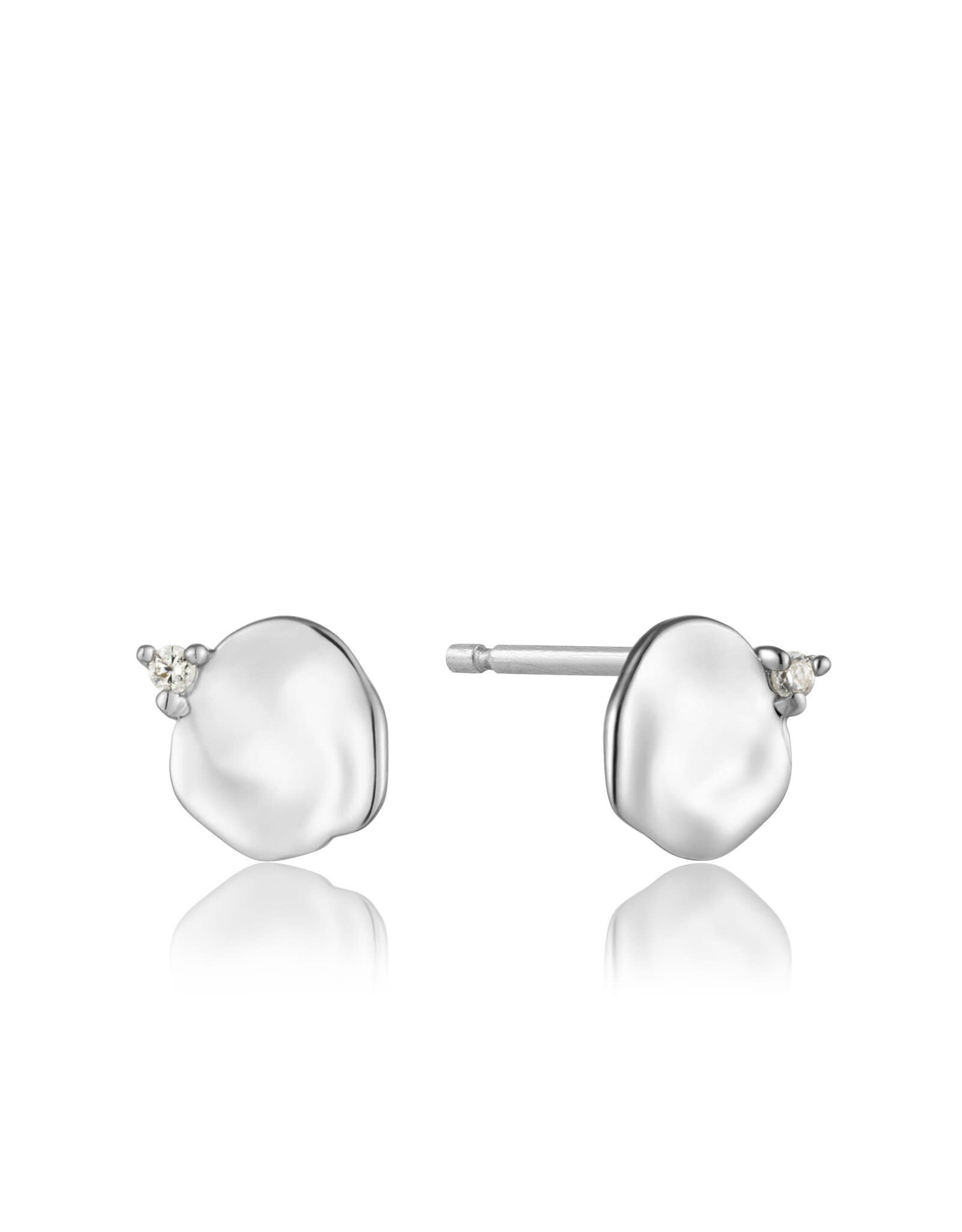 Ania Haie Ania Haie - Oorbellen Crush disc stud  silver