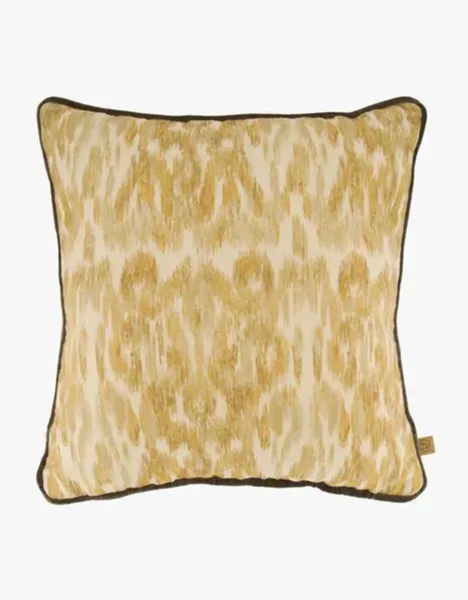 Zusss Kussen - ikat print 45x45cm Oker/ecru