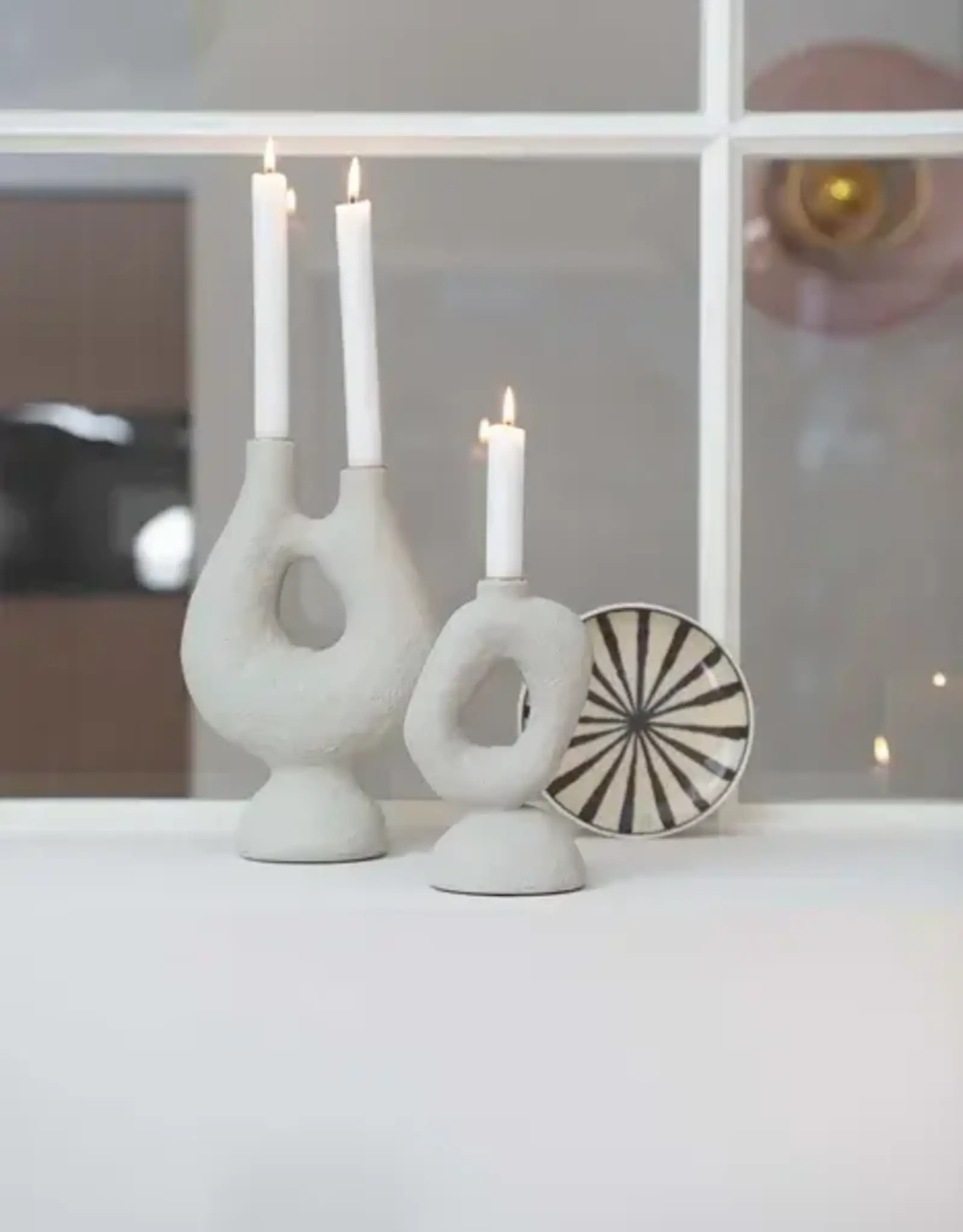 Zusss Kandelaar - Polystone ornament M zand