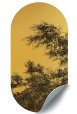 Groovy Magnets Magneetsticker- ovaal forest goud