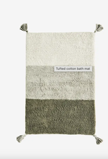 Madam Stoltz Madam Stoltz - Tufted cotton bath mat ombre 60x90cm