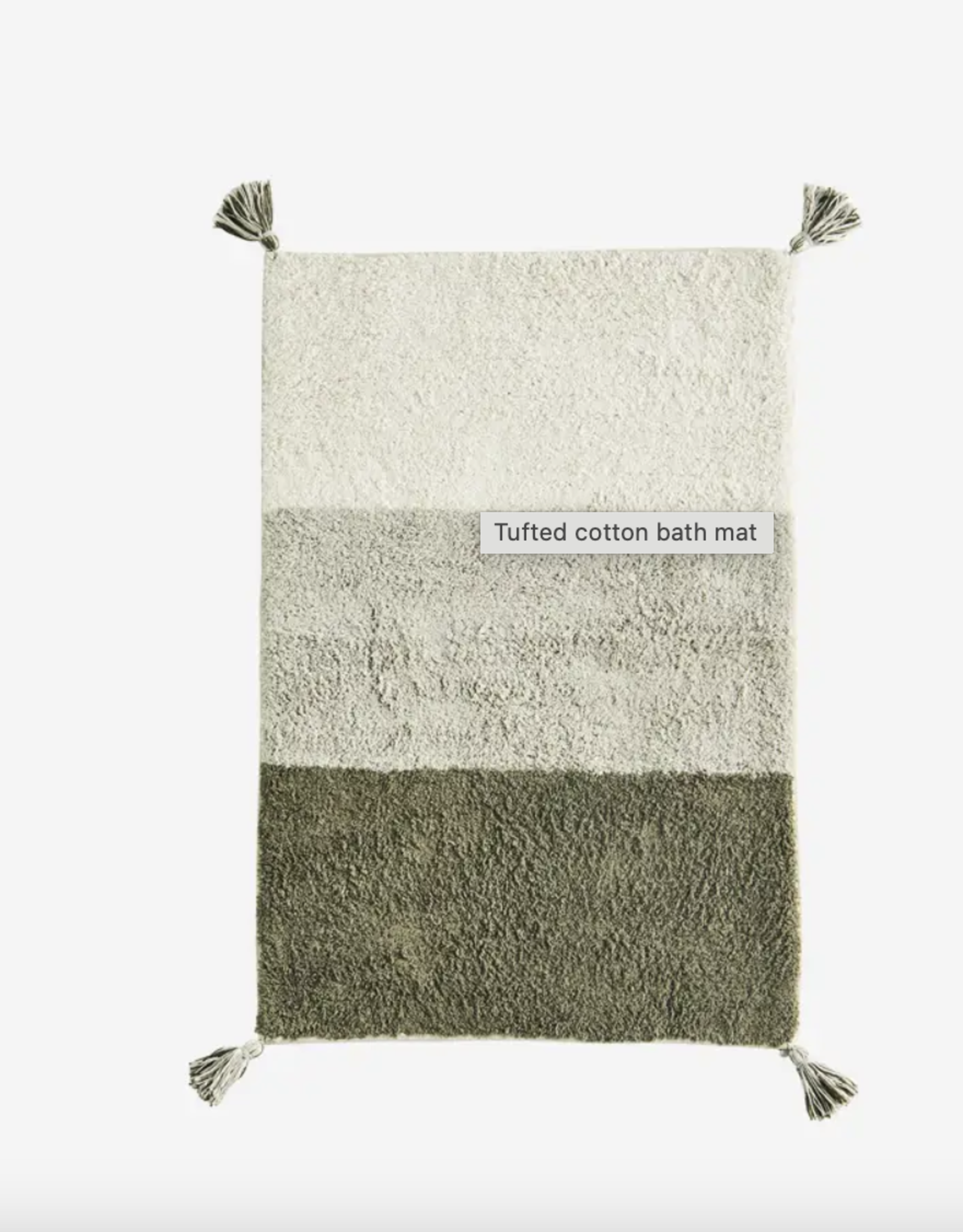 Madam Stoltz Badmat - Tufted cotton ombre 60x90cm