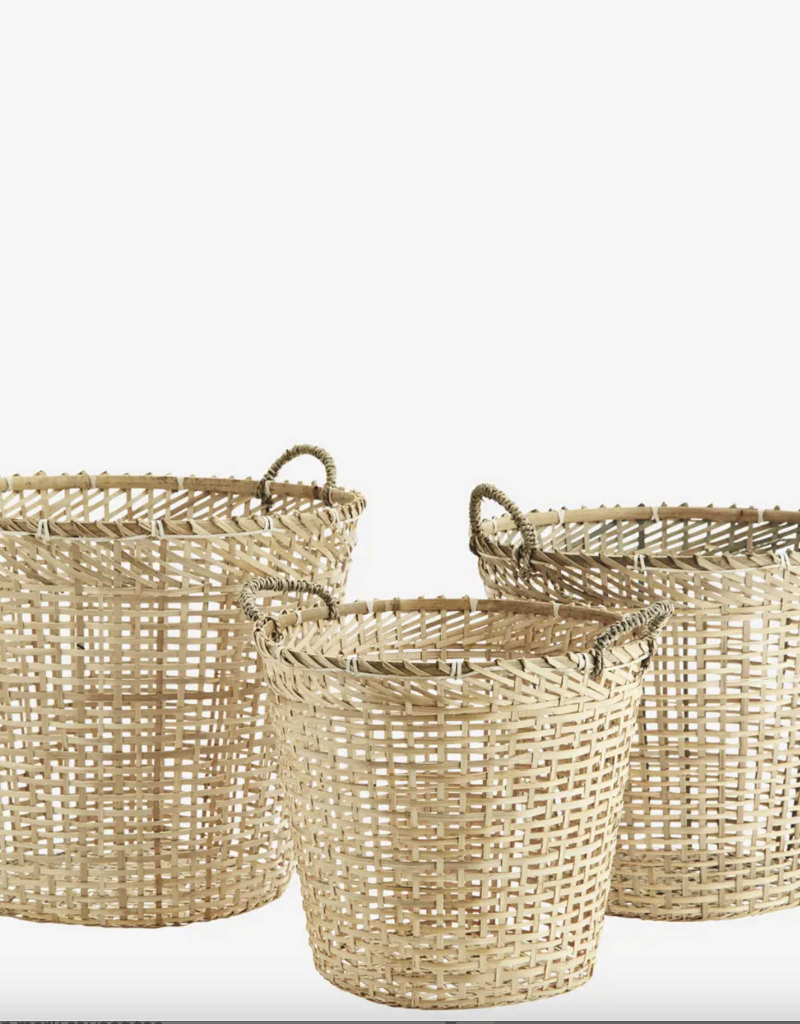 Madam Stoltz Mand - Round bamboo baskets