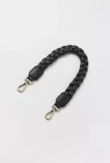 O My Bag O My Bag - Braided shoulder Strap - Black soft grain leather