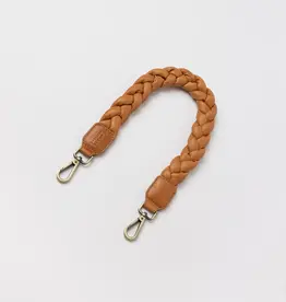 O My Bag Braided shoulder Strap - Wild Oak soft grain leather