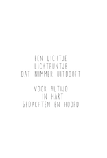 Gewoon Jip Gewoon Jip - Kaart met envelop 'Een lichtpuntje'