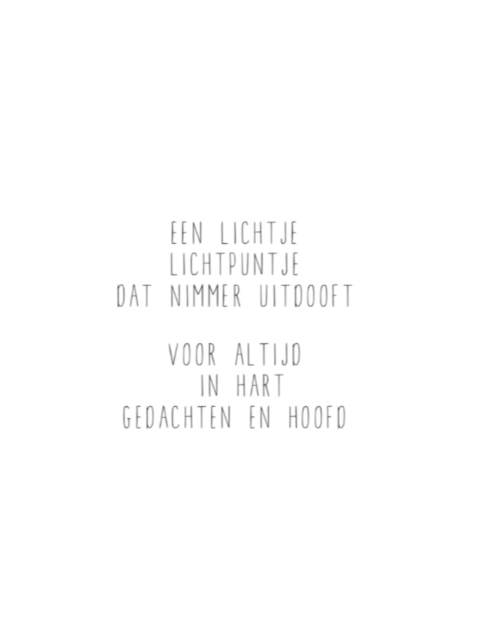 Gewoon Jip Gewoon Jip - Kaart met envelop 'Een lichtpuntje'