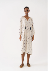 Lollys Laundry Punjab midi jurk - creme