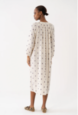 Lollys Laundry Punjab midi jurk - creme