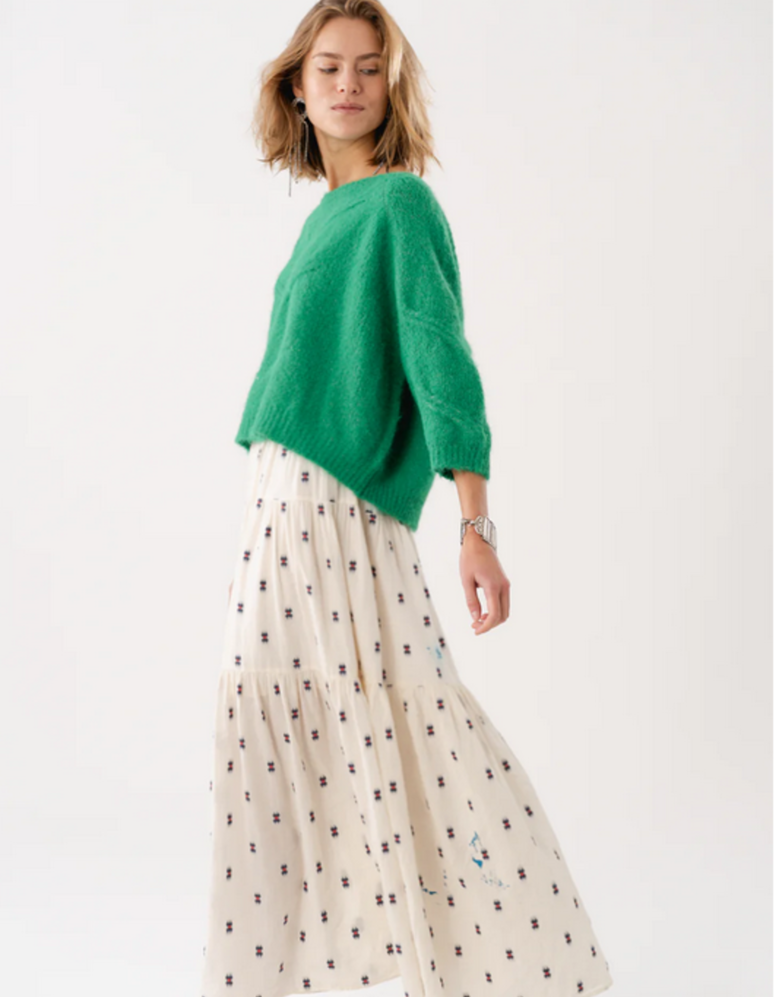 Lollys Laundry Sunset maxi rok - creme