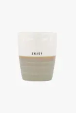 Zusss Zusss - Koffiemok Enjoy wit/zand