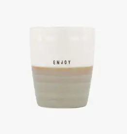 Zusss Zusss - Koffiemok Enjoy wit/zand
