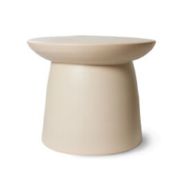 HK Living HK - Living -  Earthenware side table L cream