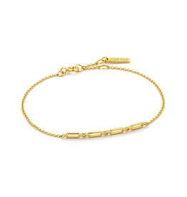 Ania Haie Armband - Modern minimalism solid bar - gold