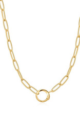 Ania Haie Ketting - Link charm chain connector - goud