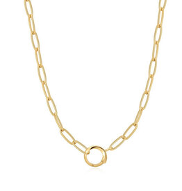 Ania Haie Ketting - Link charm chain connector - gold