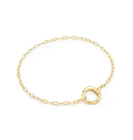 Ania Haie Armband - Mini link charm chain connector - gold