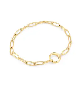 Ania Haie Armband - Link charm chain connector - gold