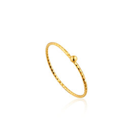 Ania Haie Ring - Texture small ball ring - gold 52