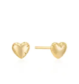 Ania Haie Oorbellen - Puffy Heart Stud - goud