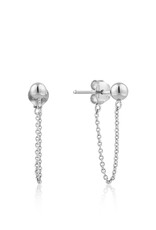 Ania Haie Oorbellen - Modern chain stud - silver