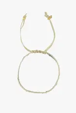 Zusss Armband - Miyuki stipje grijsblauw