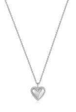 Ania Haie Ketting - Rope heart pendant - zilver