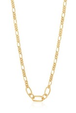 Ania Haie Ketting - chain reaction figaro chain - goud