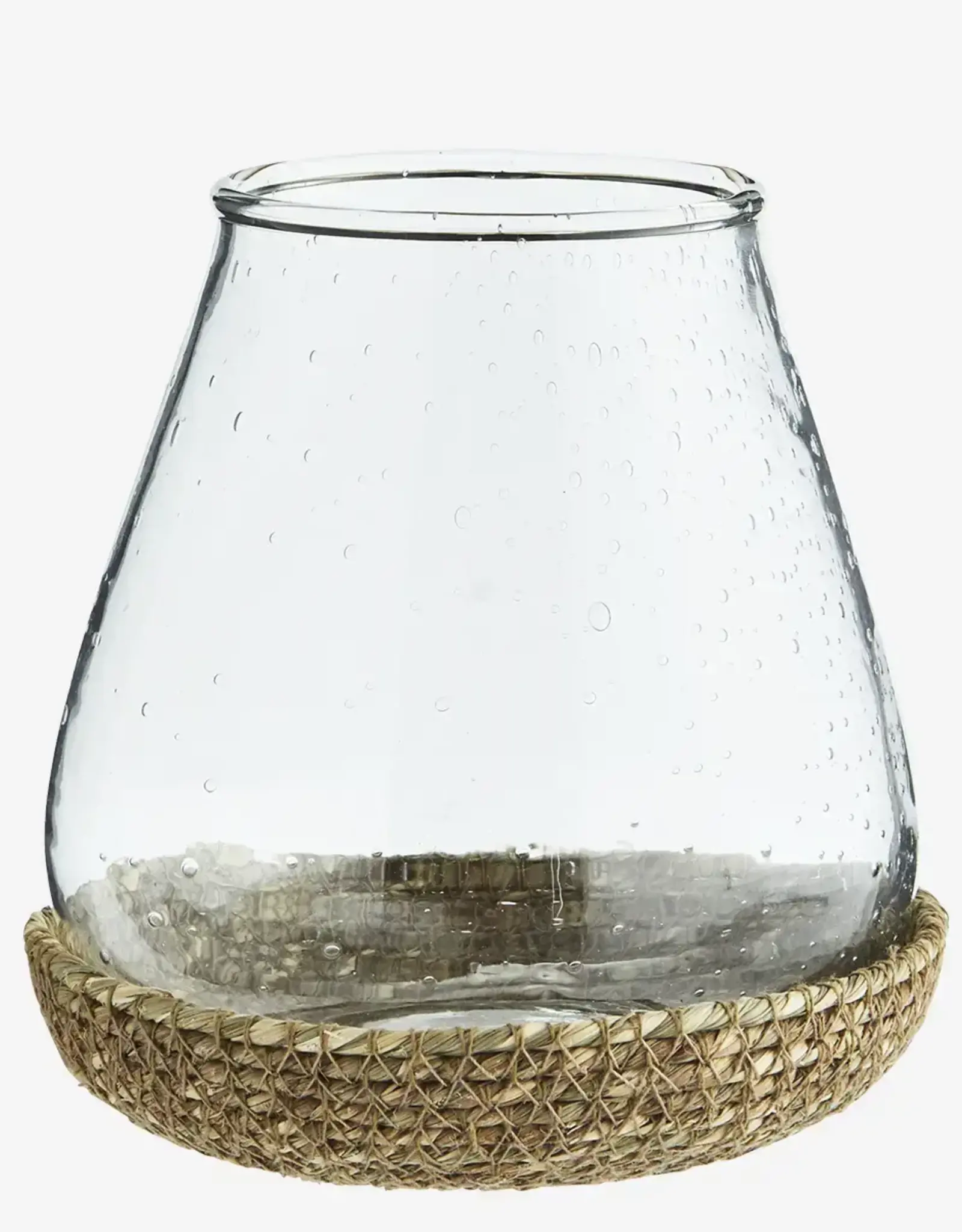 Theelichtje - Glass w/ jute tray M