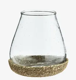Theelichtje - Glass w/ jute tray M