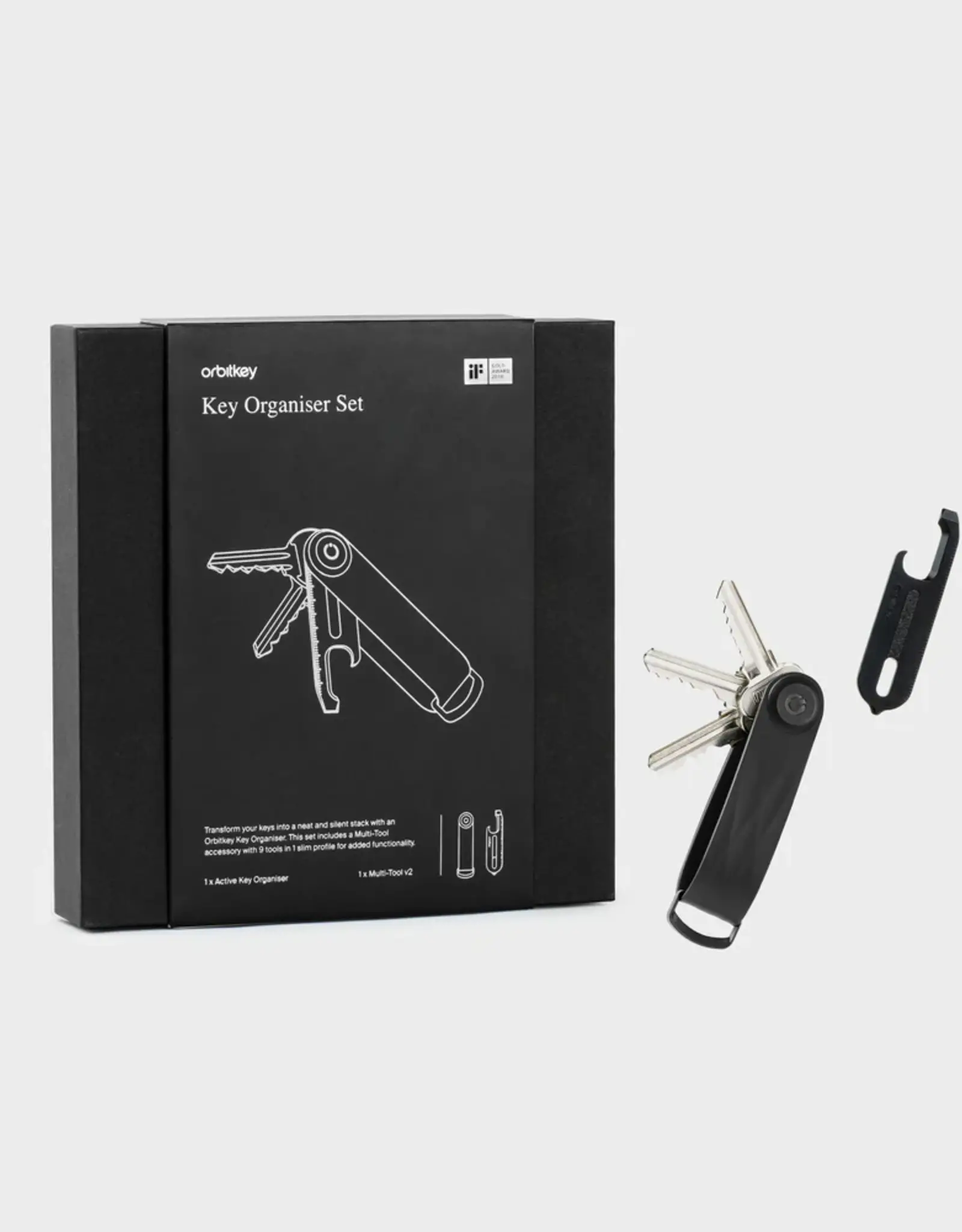 Orbitkey Giftset - Active Black + Multitool