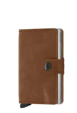Secrid Miniwallet - Vintage Cognac - Silver