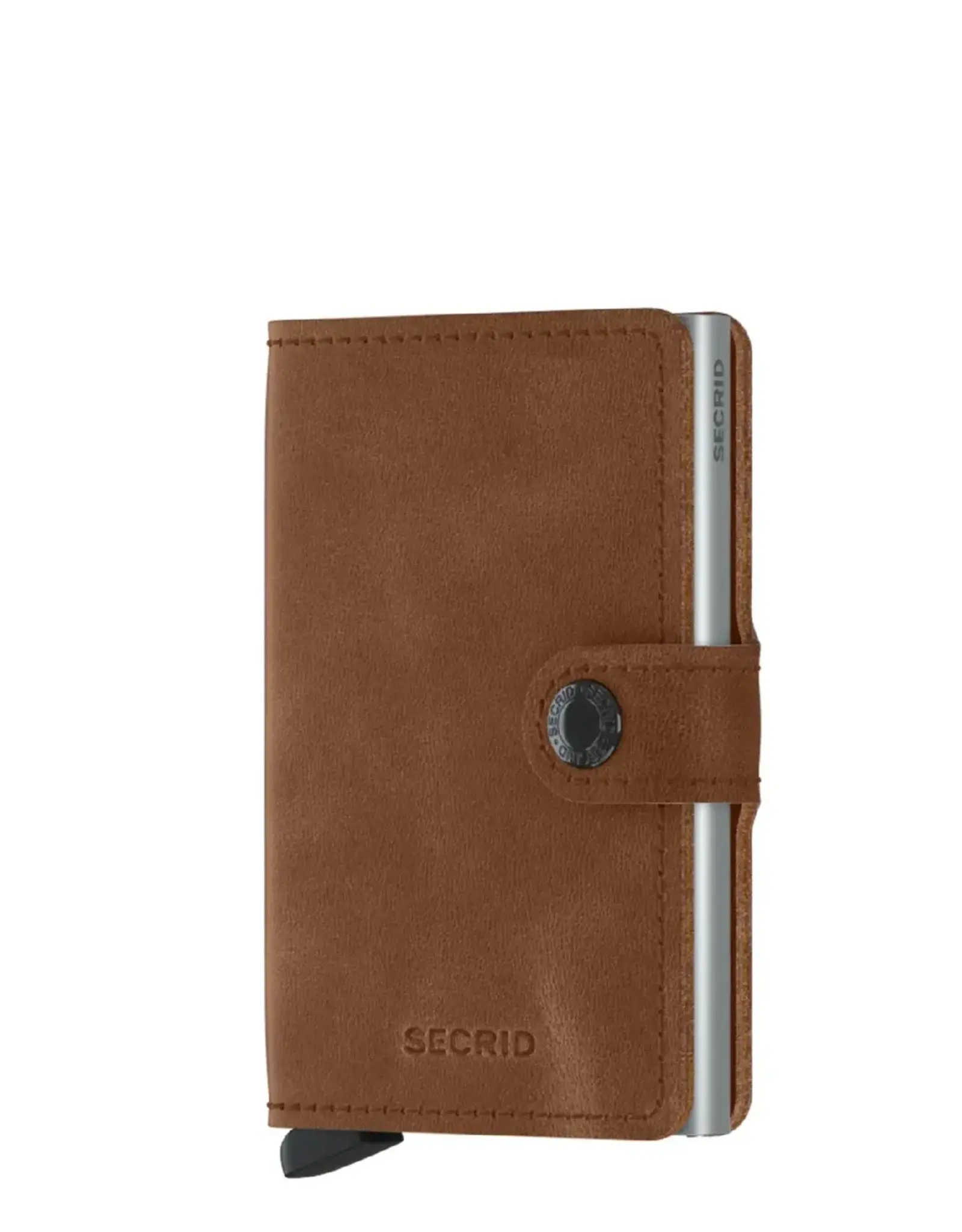 Secrid Miniwallet - Vintage Cognac - Silver