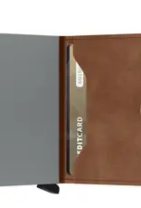 Secrid Miniwallet - Vintage Cognac - Silver