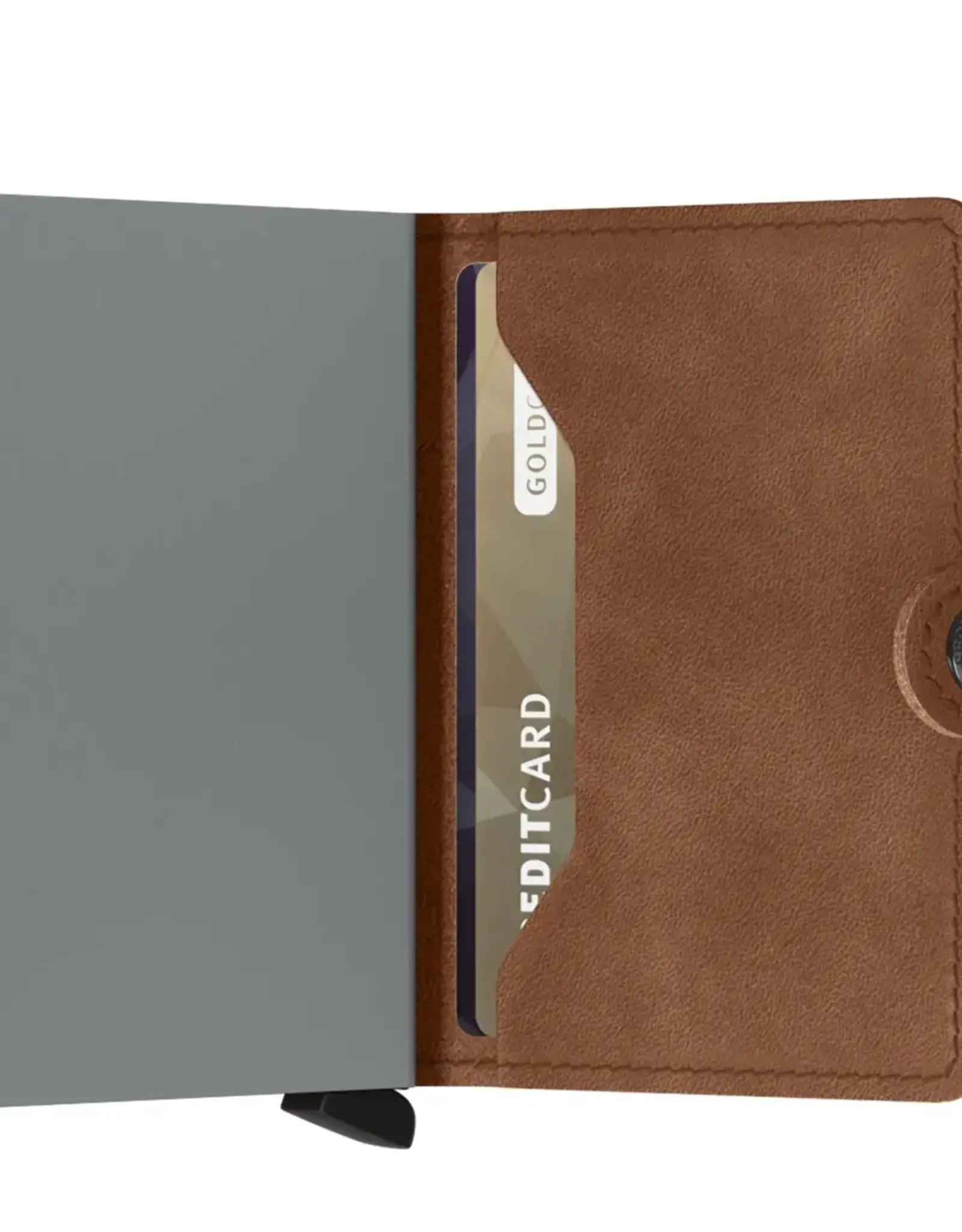 Secrid Miniwallet - Vintage Cognac - Silver