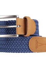 Riem gevlochten elastisch - blue