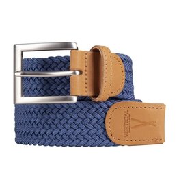 Riem gevlochten elastisch - blue