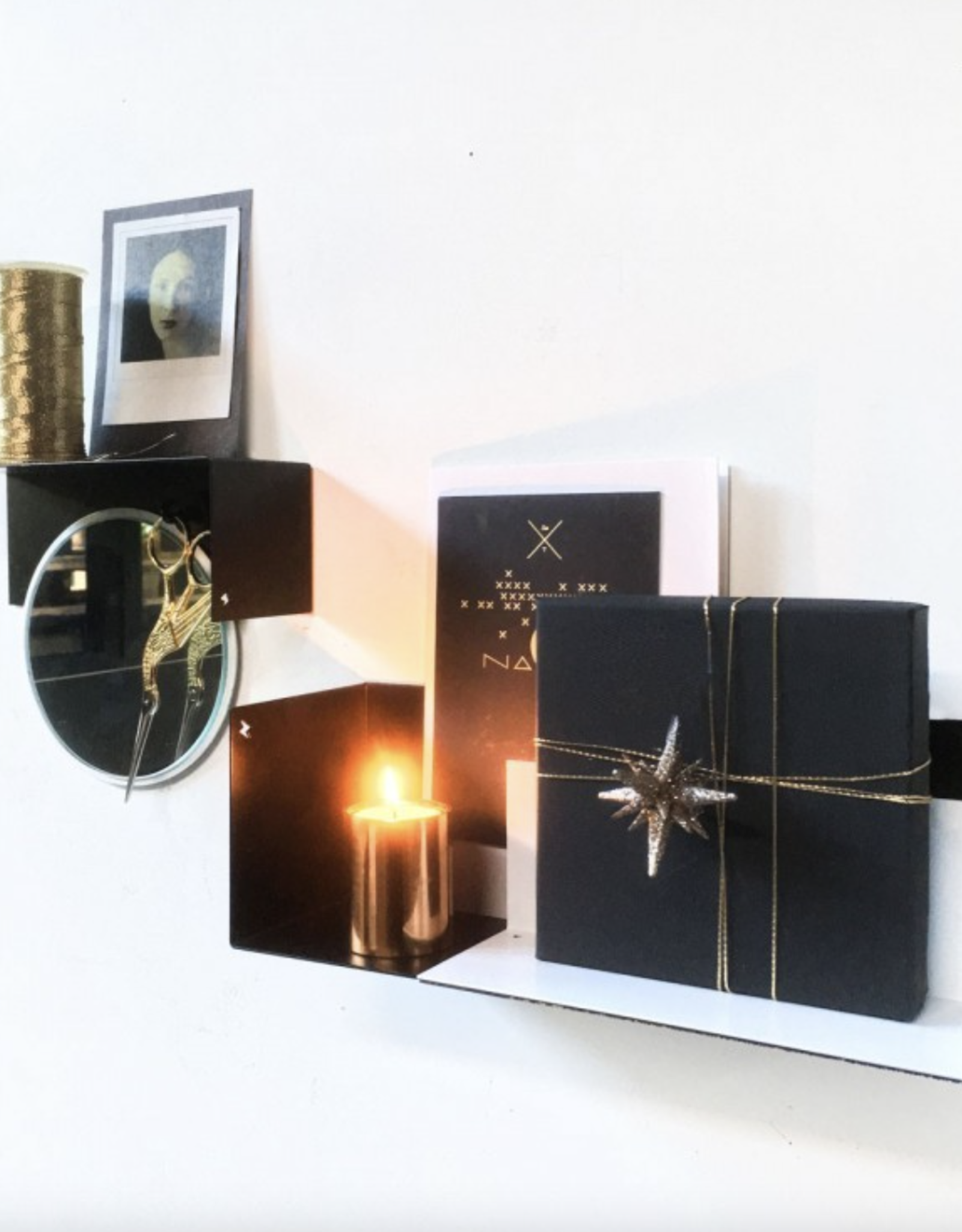 Groovy Magnets Stalen wandplankje - wit