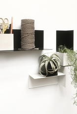 Groovy Magnets Stalen wandplankje - zwart