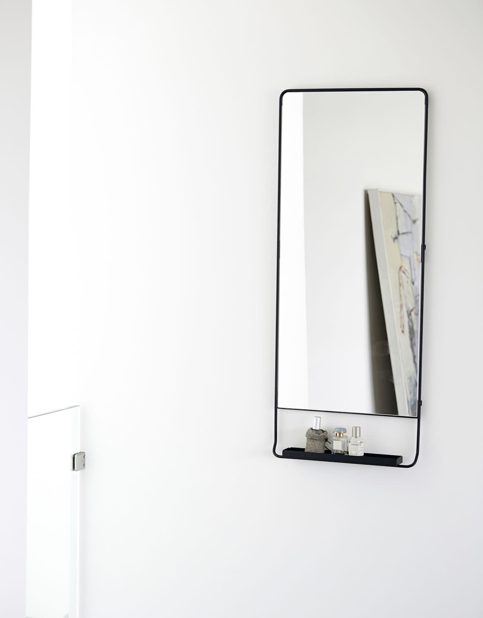 House Doctor Spiegel -  w/ shelf, Chic black