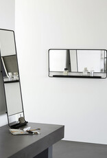 House Doctor Spiegel -  w/ shelf, Chic black