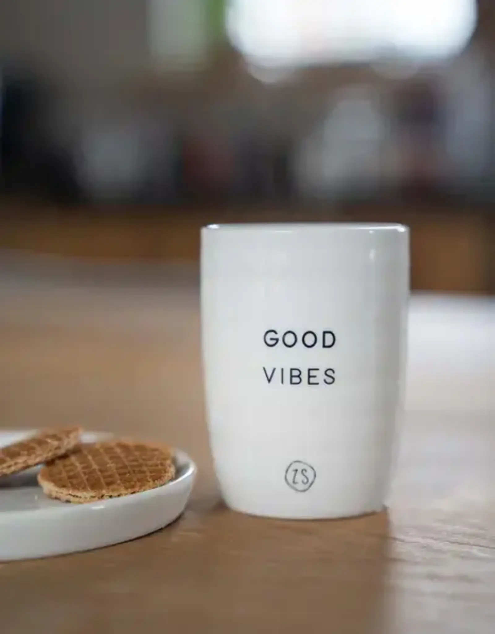 Zusss Koffiemok - Good vibes - Wit