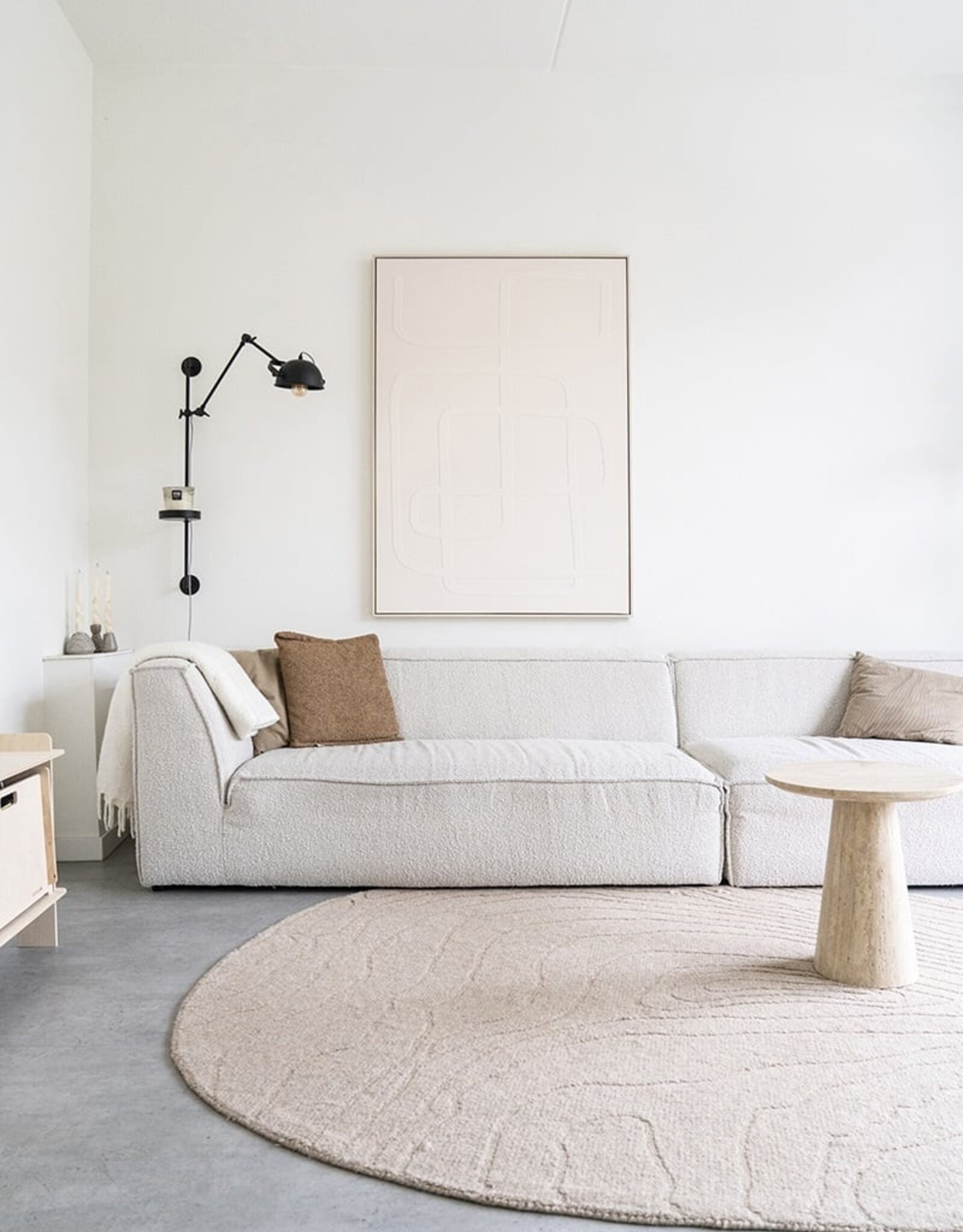 Tapijt Pebble - beige 190x290cm